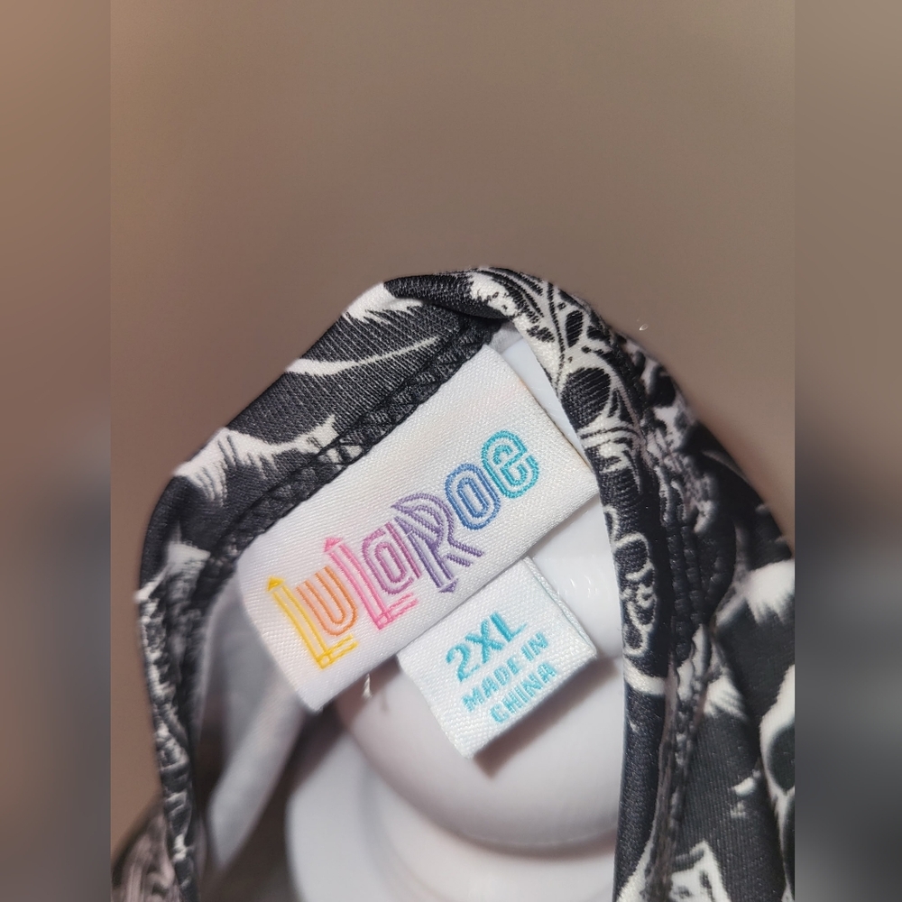 LuLaRoe Black and White Patterned Dress - Picture 2 of 2